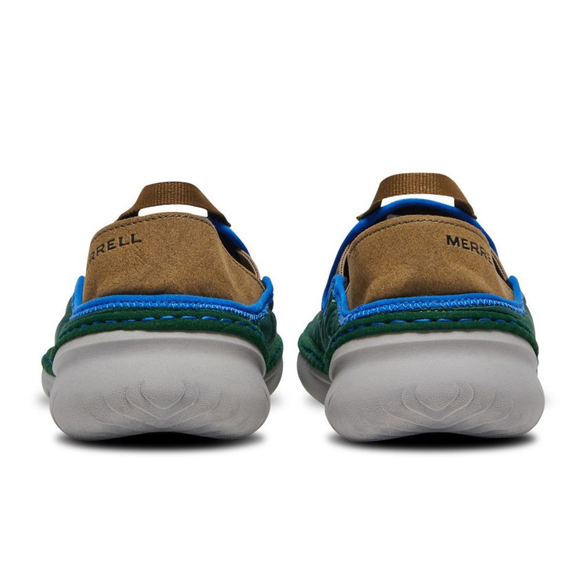 Chaussure Casual Merrell Hut Moc Vert Homme | Q.Z.KOAQ